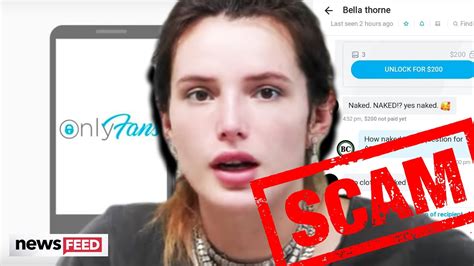 bella thorne only fans|Bella Thorne scams users of Only Fans for over $2,000,000